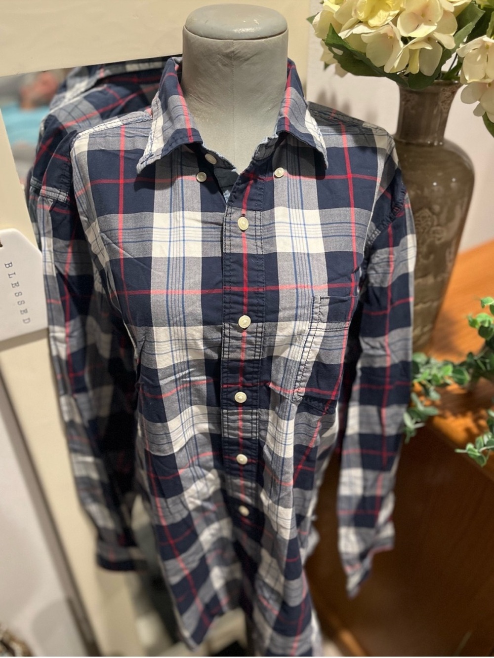 Men’s Plaid Button Up Shirt